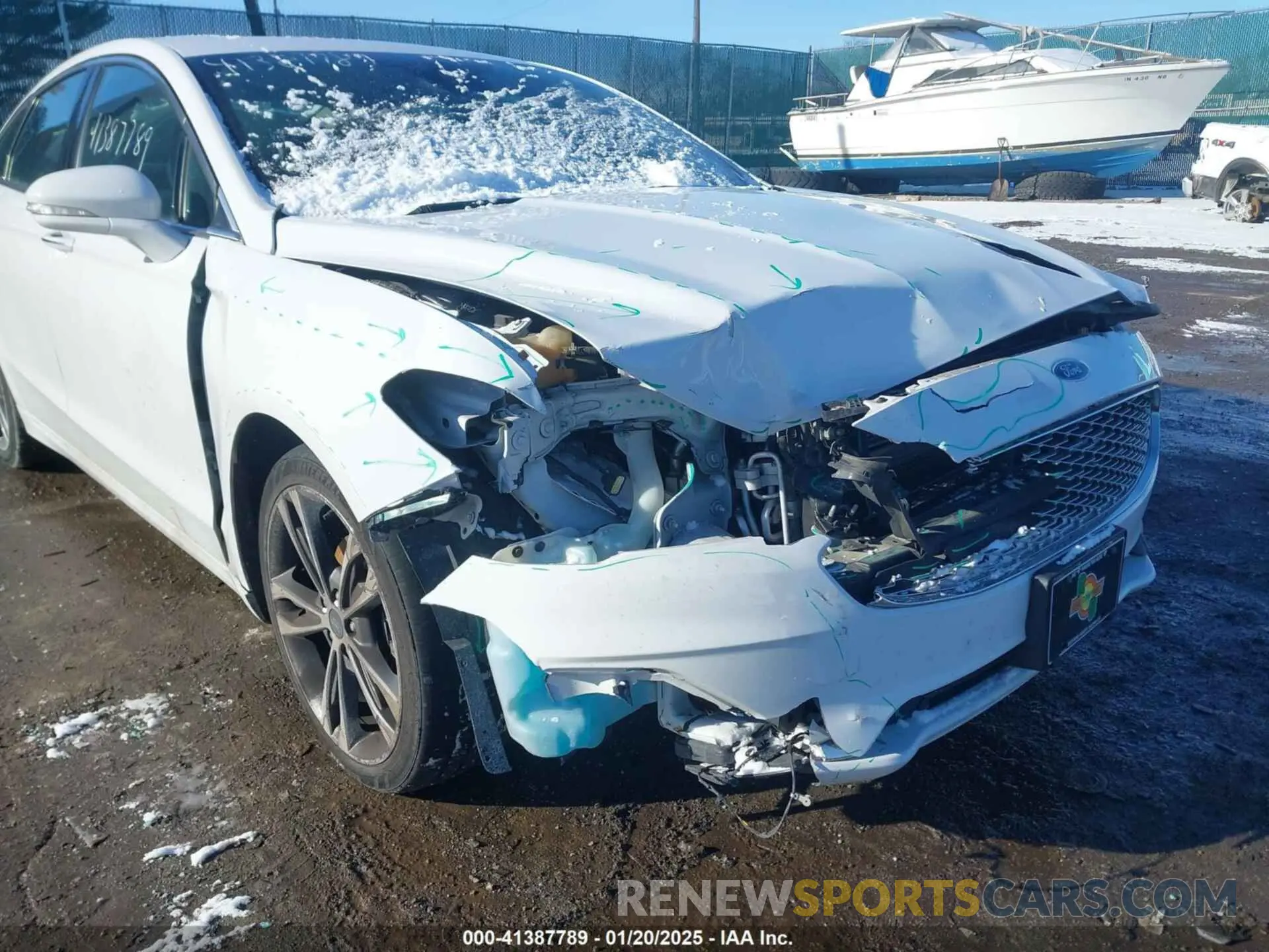 6 fotografías del automóvil dañado 3FA6P0D98LR137695 FORD FUSION 2020