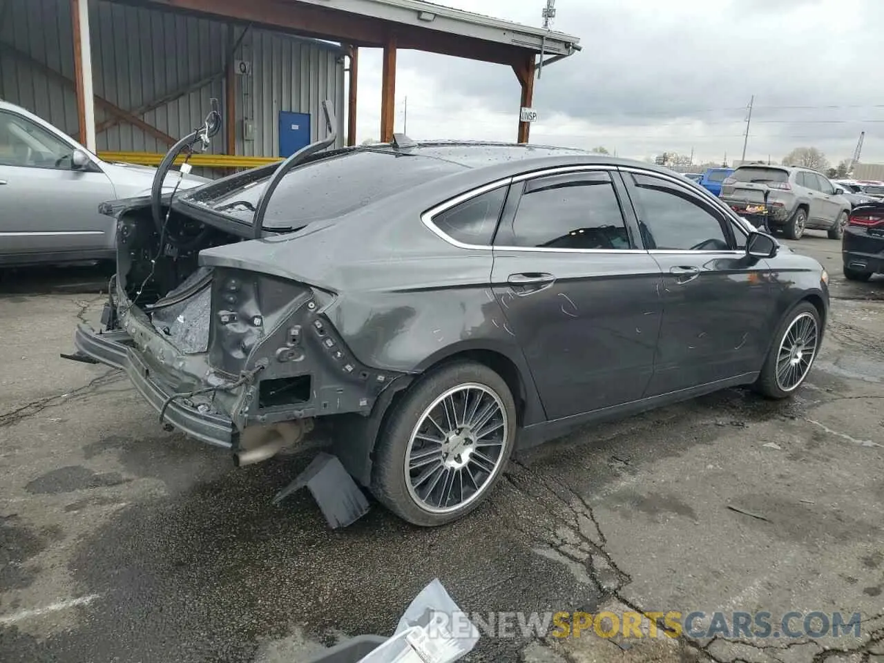 3 fotografías del automóvil dañado 3FA6P0D9XLR193685 FORD FUSION 2020