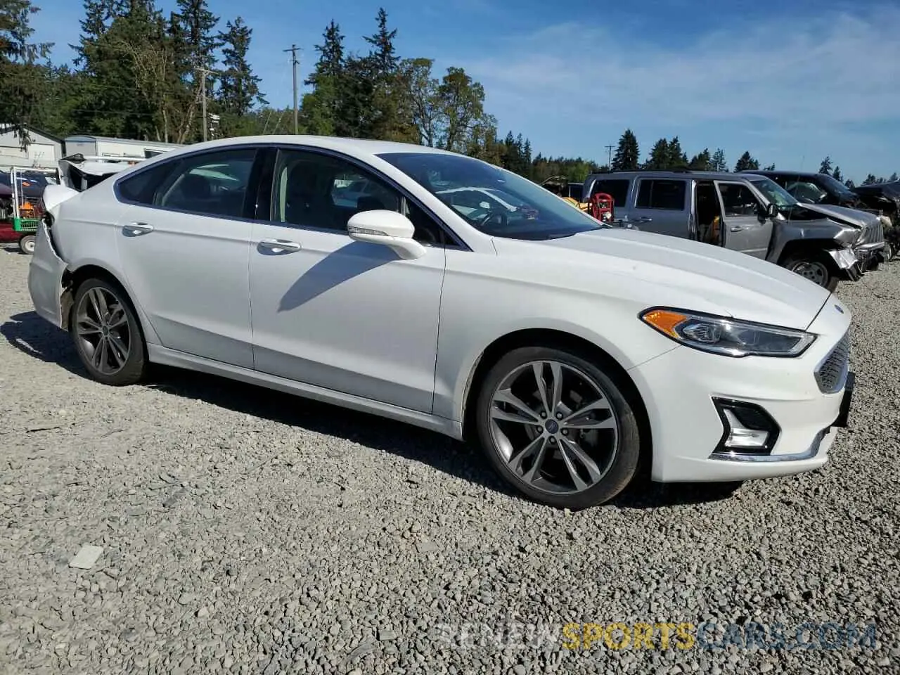 4 fotografías del automóvil dañado 3FA6P0D9XLR205852 FORD FUSION 2020