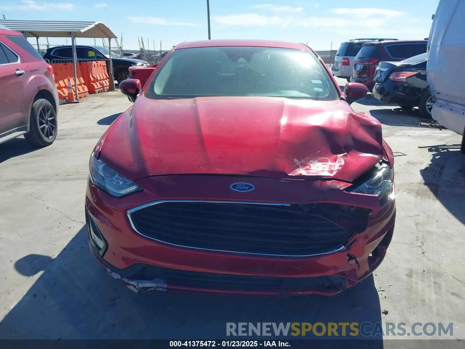 6 fotografías del automóvil dañado 3FA6P0G71LR180916 FORD FUSION 2020