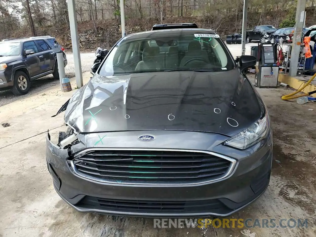 5 fotografías del automóvil dañado 3FA6P0G72LR142949 FORD FUSION 2020