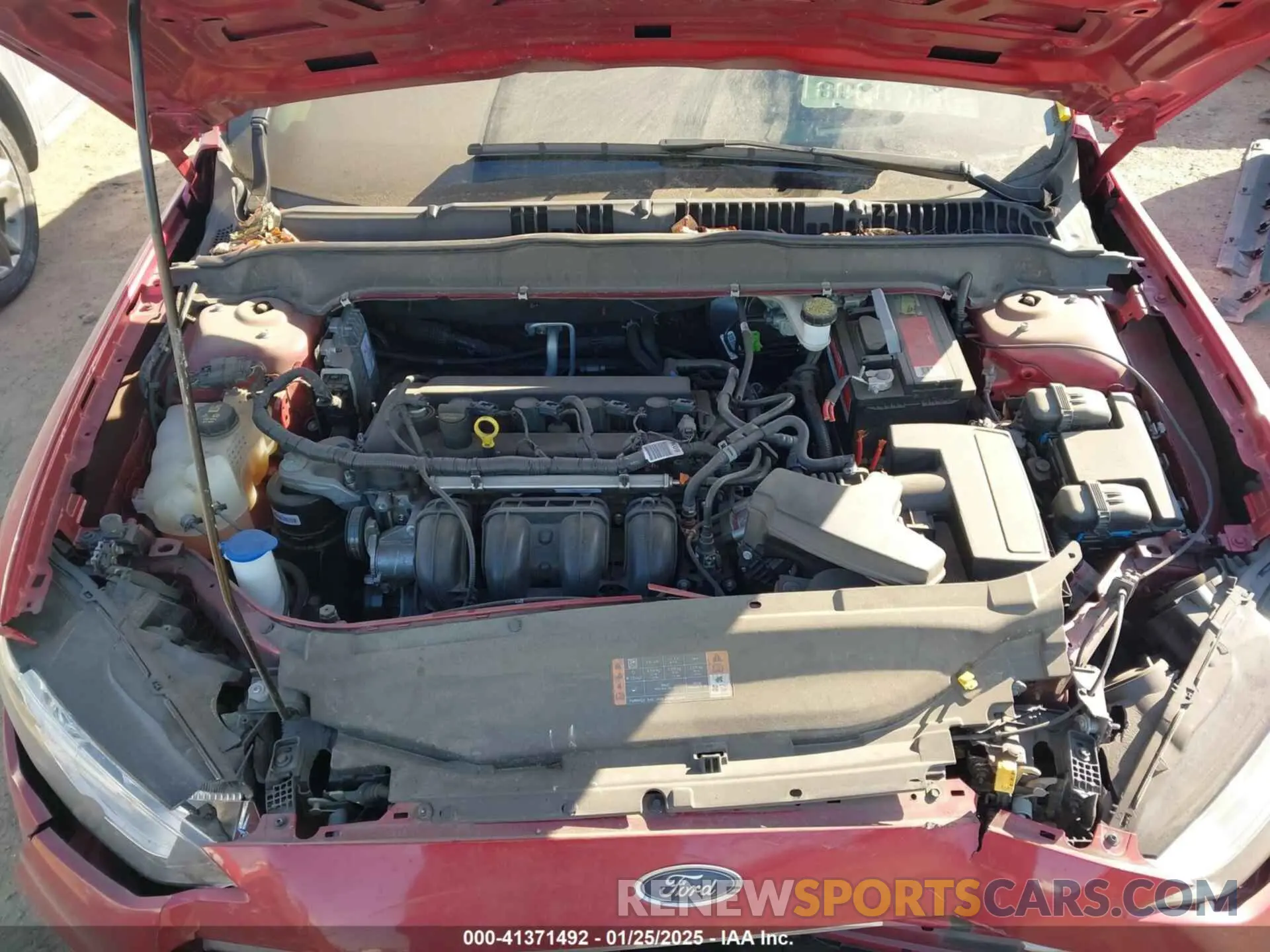 10 fotografías del automóvil dañado 3FA6P0G72LR218587 FORD FUSION 2020