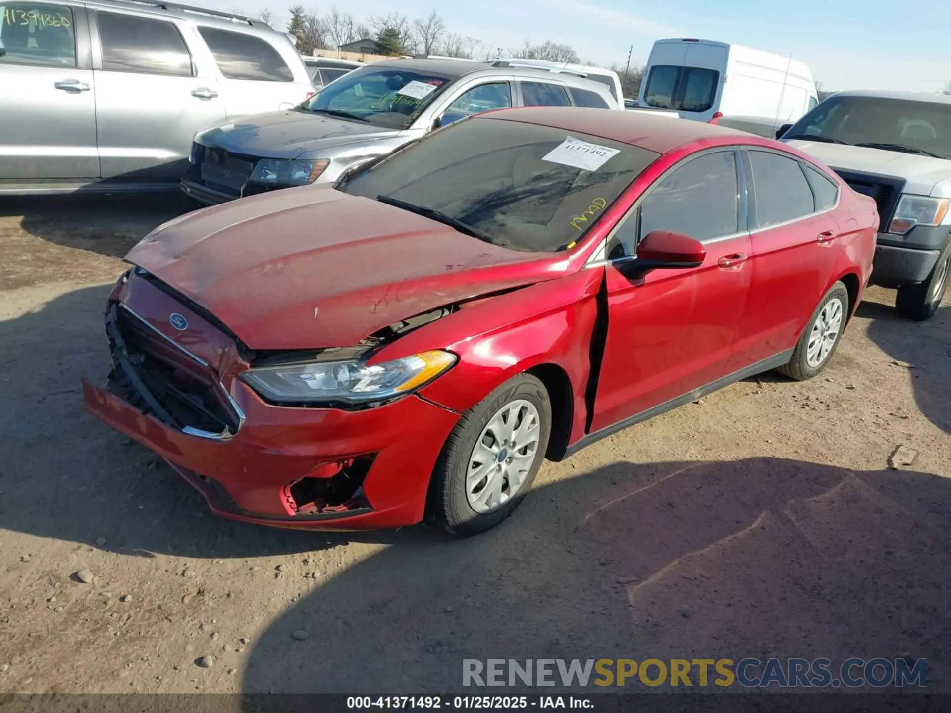 2 fotografías del automóvil dañado 3FA6P0G72LR218587 FORD FUSION 2020