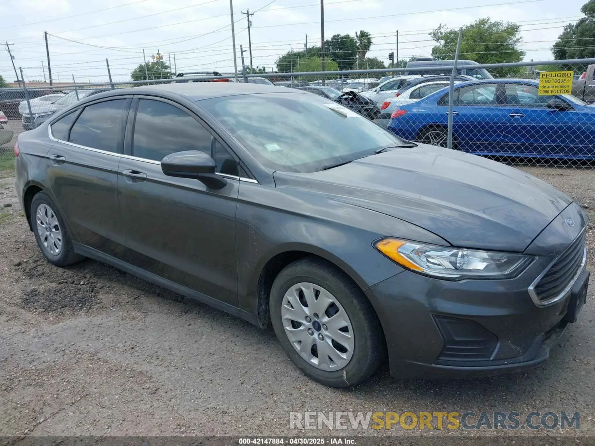 1 fotografías del automóvil dañado 3FA6P0G76LR228460 FORD FUSION 2020