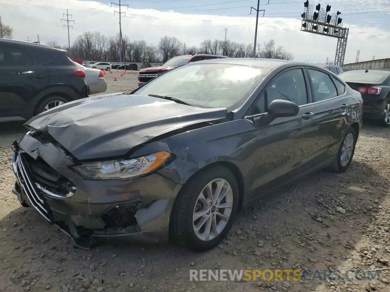 1 fotografías del automóvil dañado 3FA6P0H70LR240229 FORD FUSION 2020
