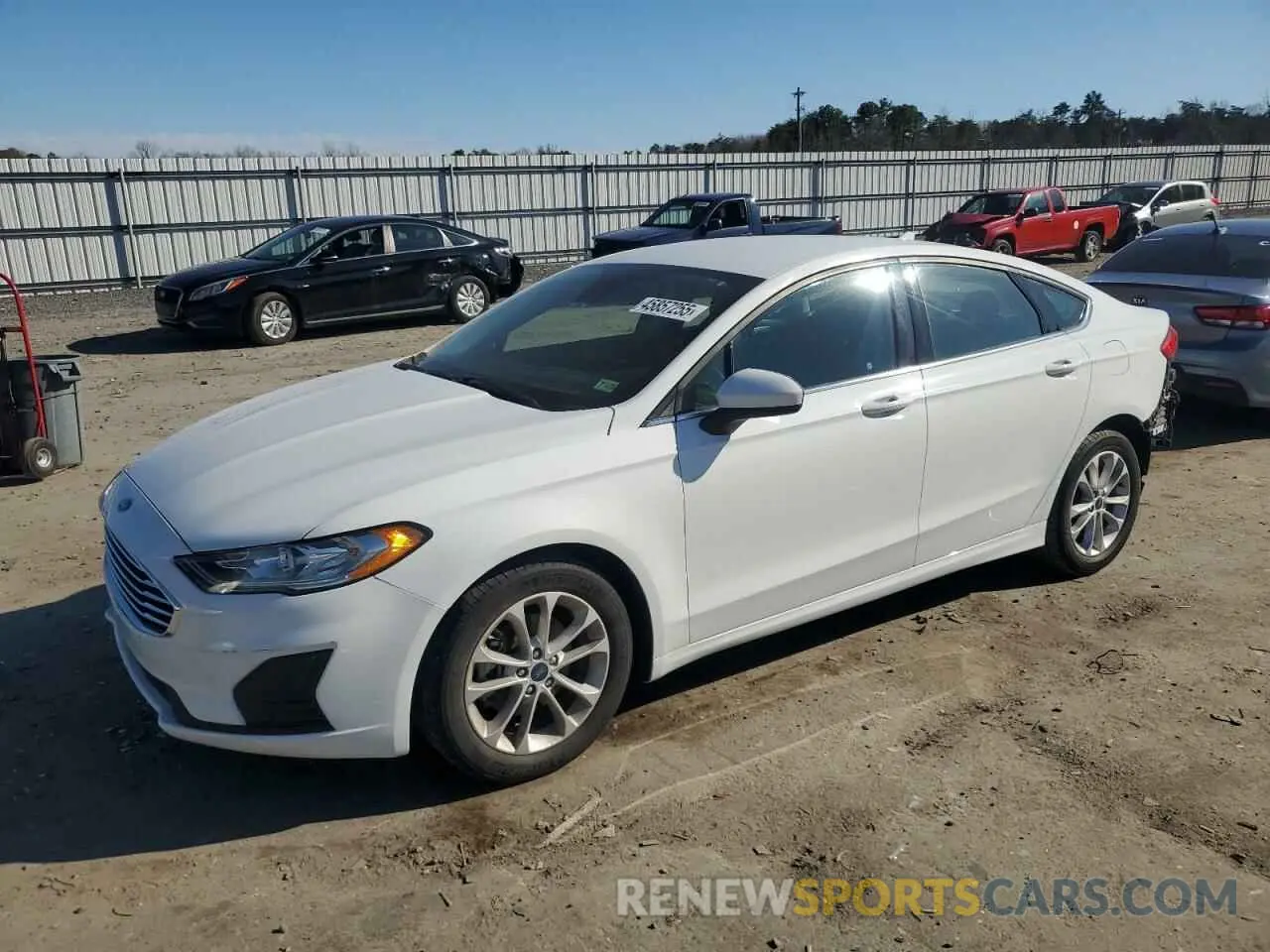 1 fotografías del automóvil dañado 3FA6P0H74LR129120 FORD FUSION 2020