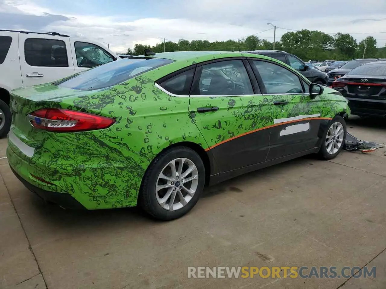 3 fotografías del automóvil dañado 3FA6P0HD0LR187196 FORD FUSION 2020