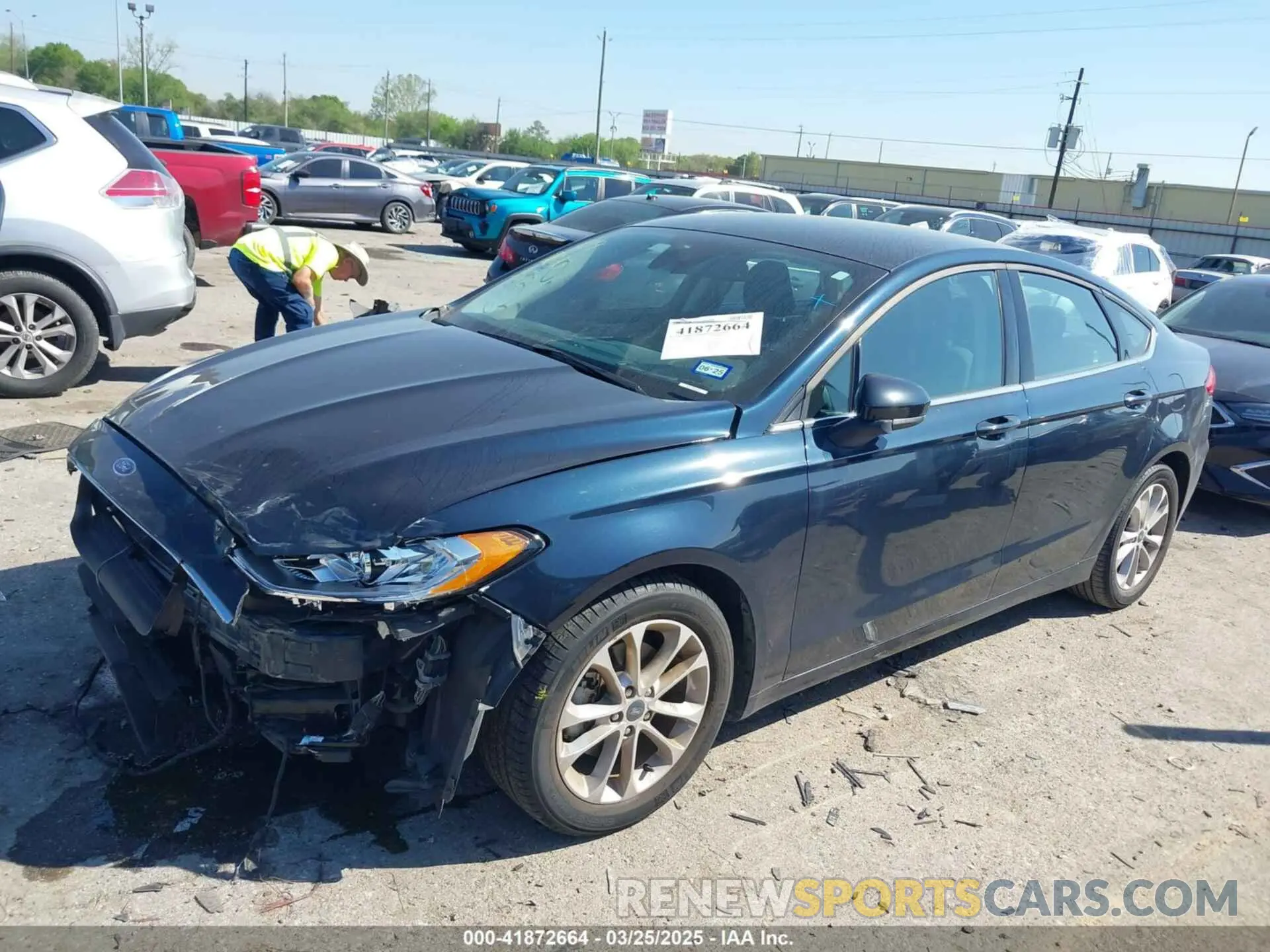 2 fotografías del automóvil dañado 3FA6P0HD0LR188042 FORD FUSION 2020