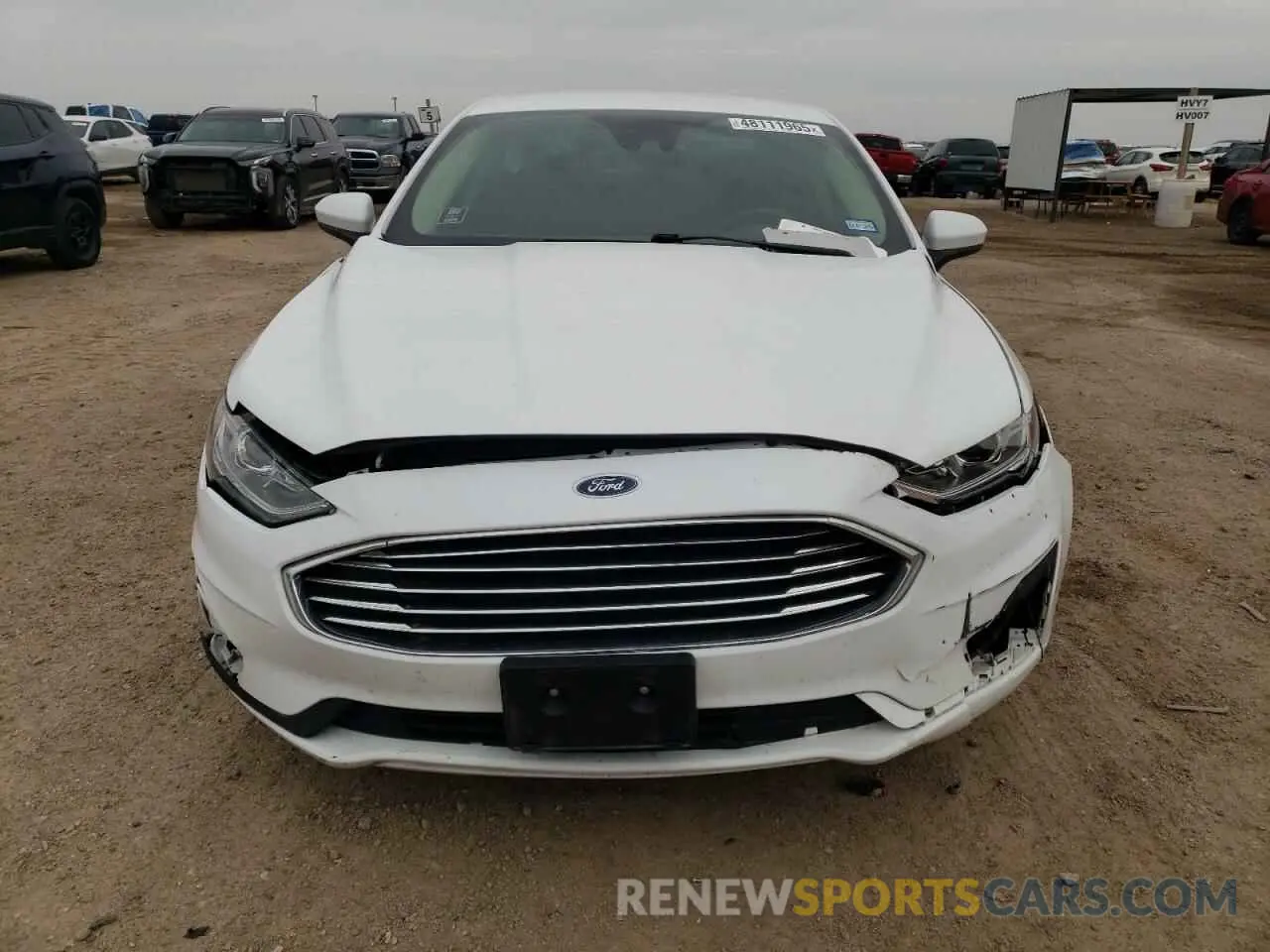 5 fotografías del automóvil dañado 3FA6P0HD1LR188230 FORD FUSION 2020