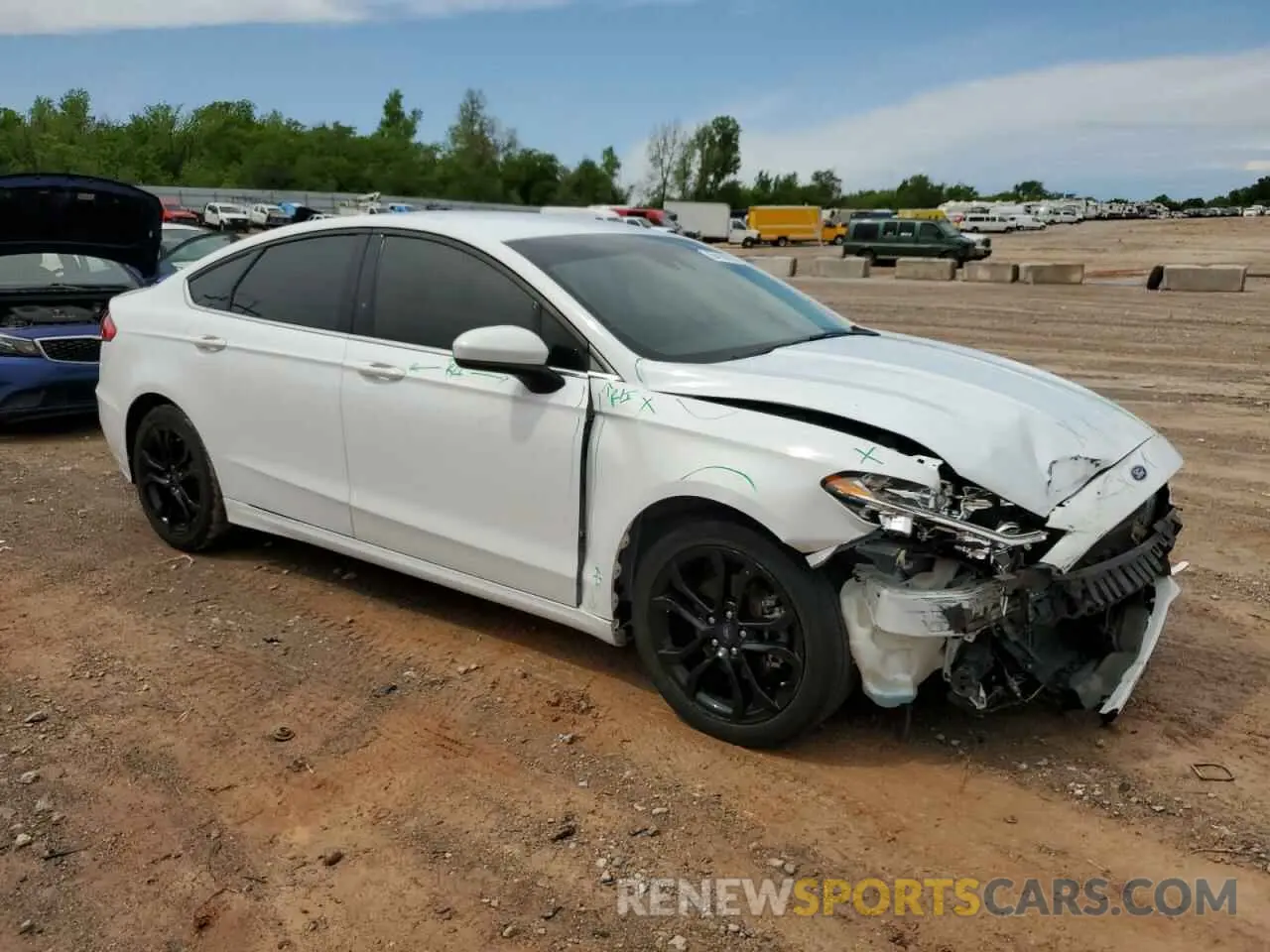 4 fotografías del automóvil dañado 3FA6P0HD1LR235062 FORD FUSION 2020