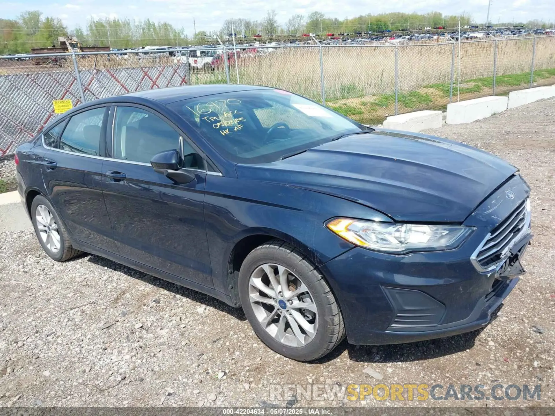 1 fotografías del automóvil dañado 3FA6P0HD2LR146620 FORD FUSION 2020