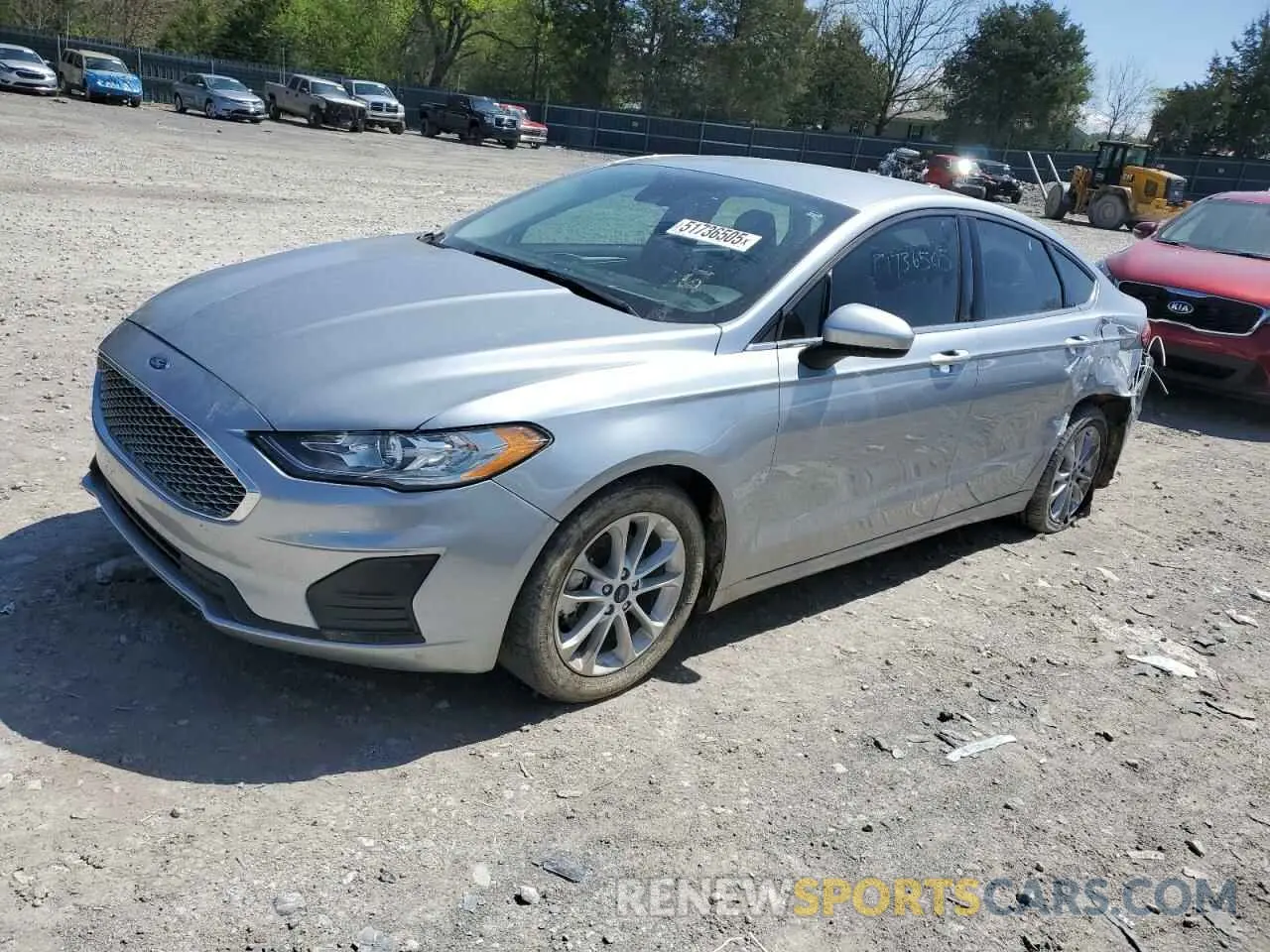 1 fotografías del automóvil dañado 3FA6P0HD2LR184283 FORD FUSION 2020