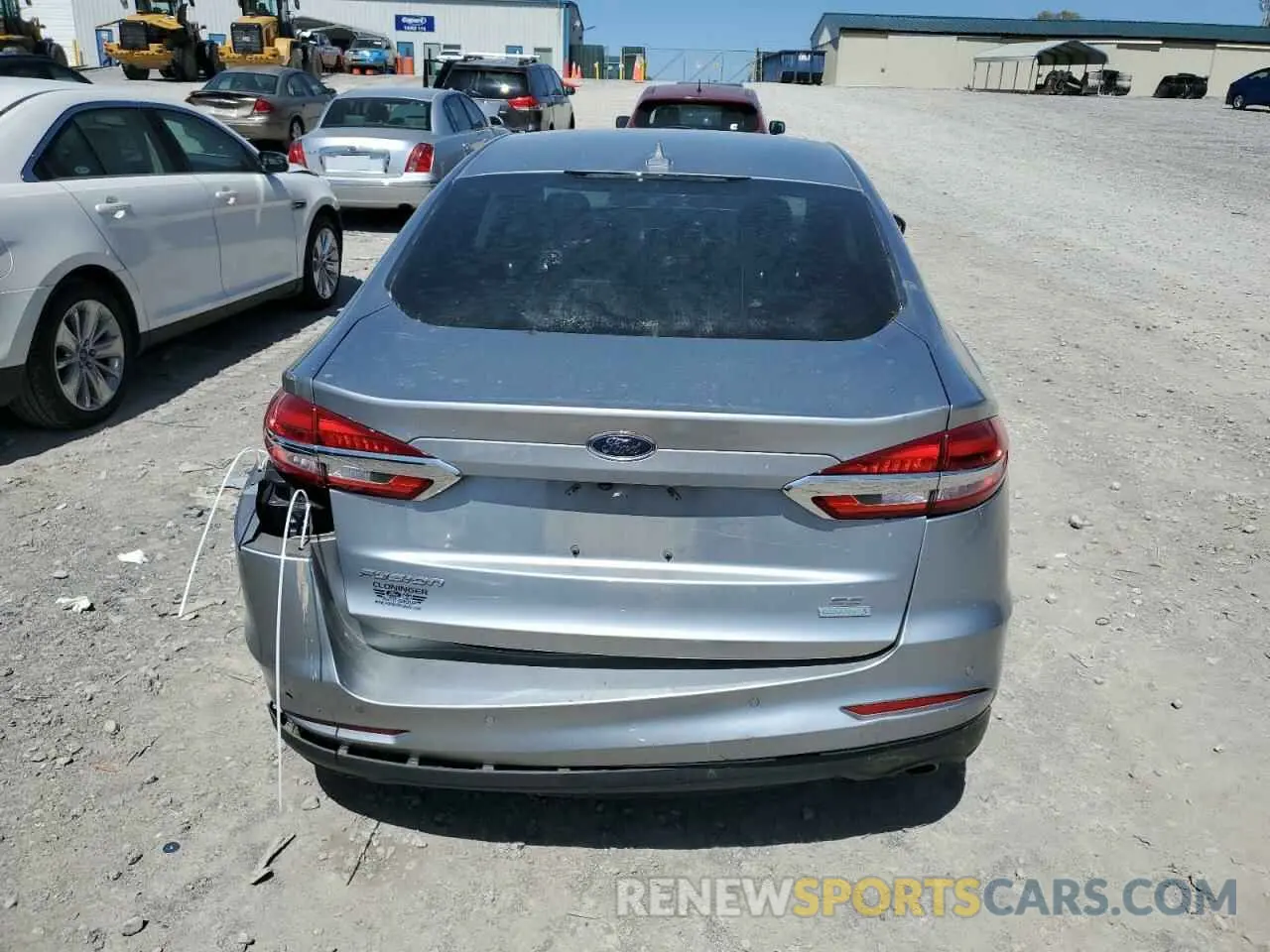 6 fotografías del automóvil dañado 3FA6P0HD2LR184283 FORD FUSION 2020