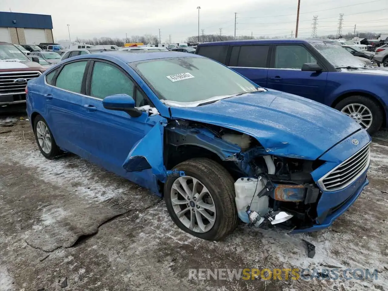 4 fotografías del automóvil dañado 3FA6P0HD2LR218741 FORD FUSION 2020