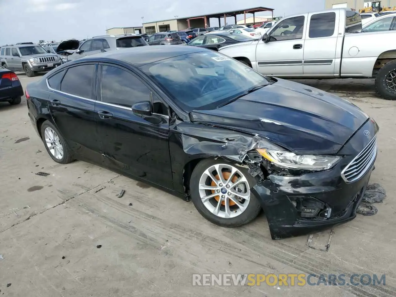 4 fotografías del automóvil dañado 3FA6P0HD2LR263579 FORD FUSION 2020