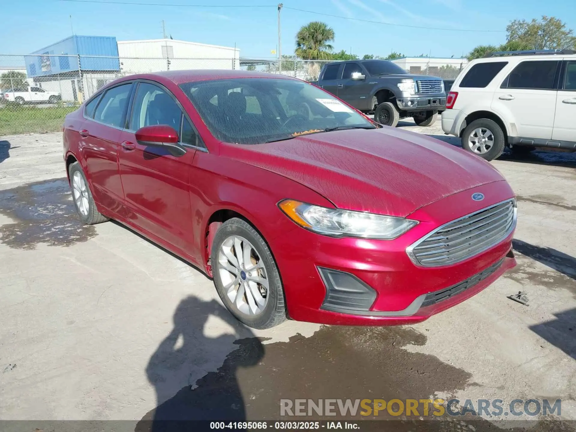 1 fotografías del automóvil dañado 3FA6P0HD3LR122326 FORD FUSION 2020