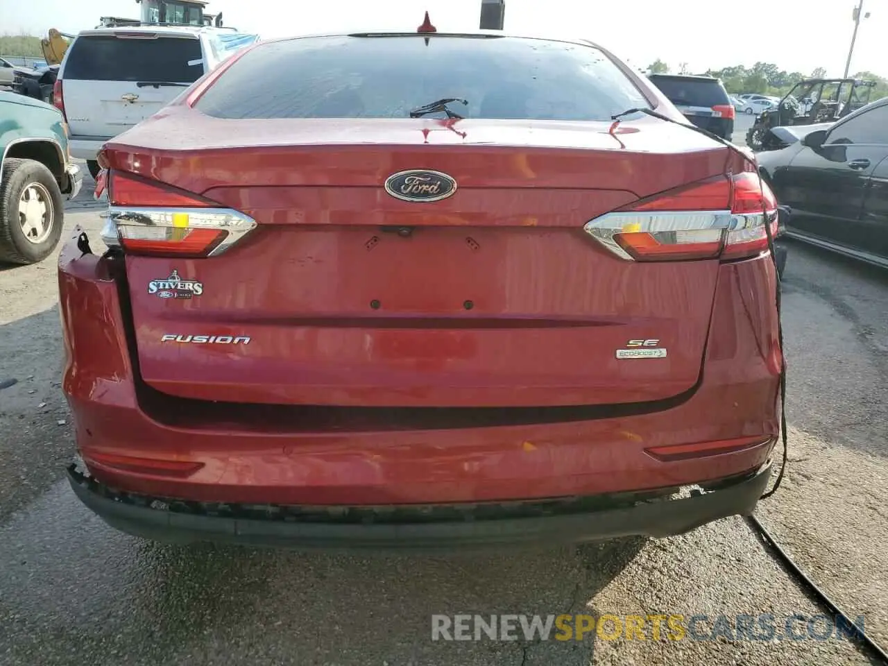 6 fotografías del automóvil dañado 3FA6P0HD3LR159988 FORD FUSION 2020