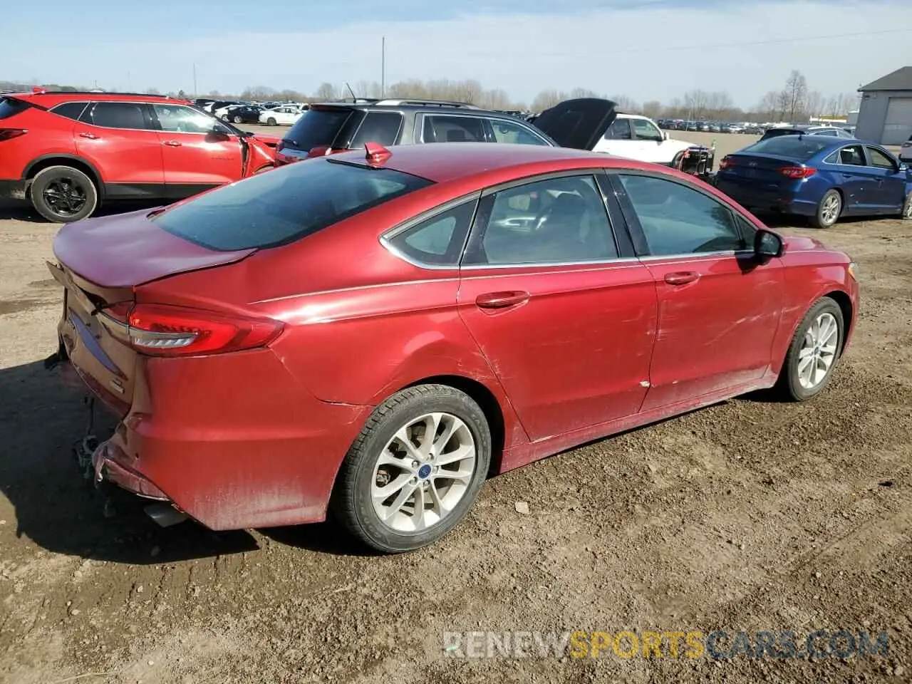 3 fotografías del automóvil dañado 3FA6P0HD3LR167475 FORD FUSION 2020
