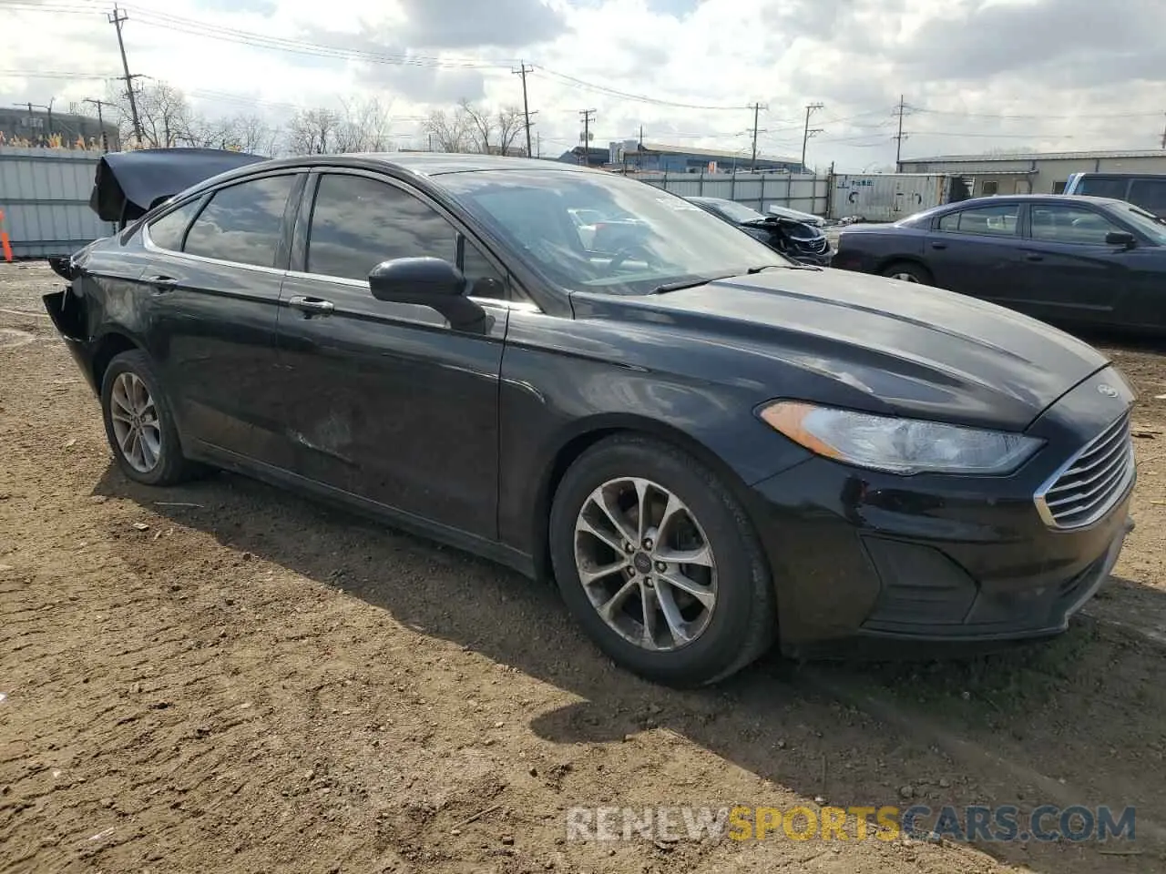 4 fotografías del automóvil dañado 3FA6P0HD3LR191484 FORD FUSION 2020
