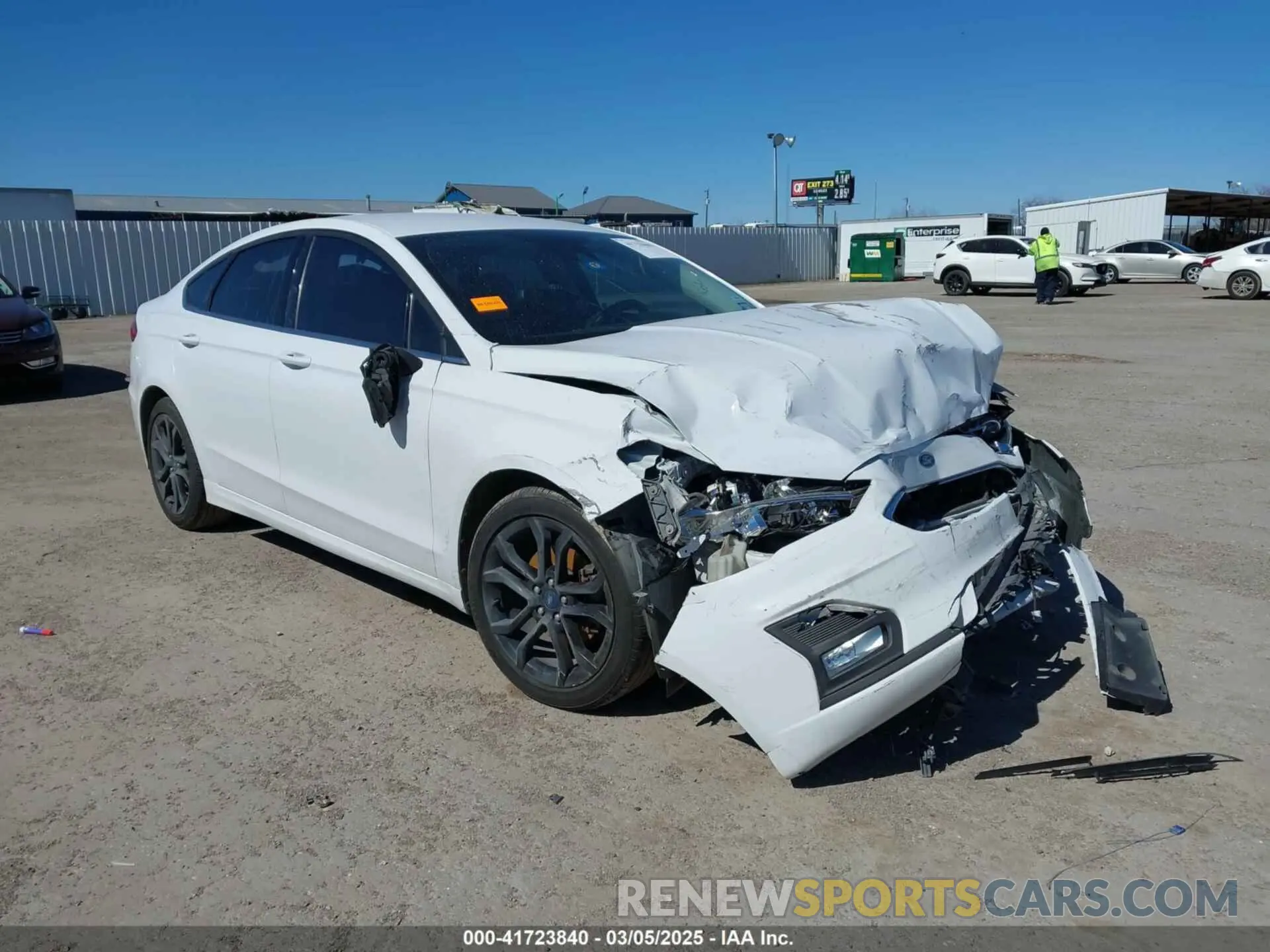 1 fotografías del automóvil dañado 3FA6P0HD4LR126174 FORD FUSION 2020