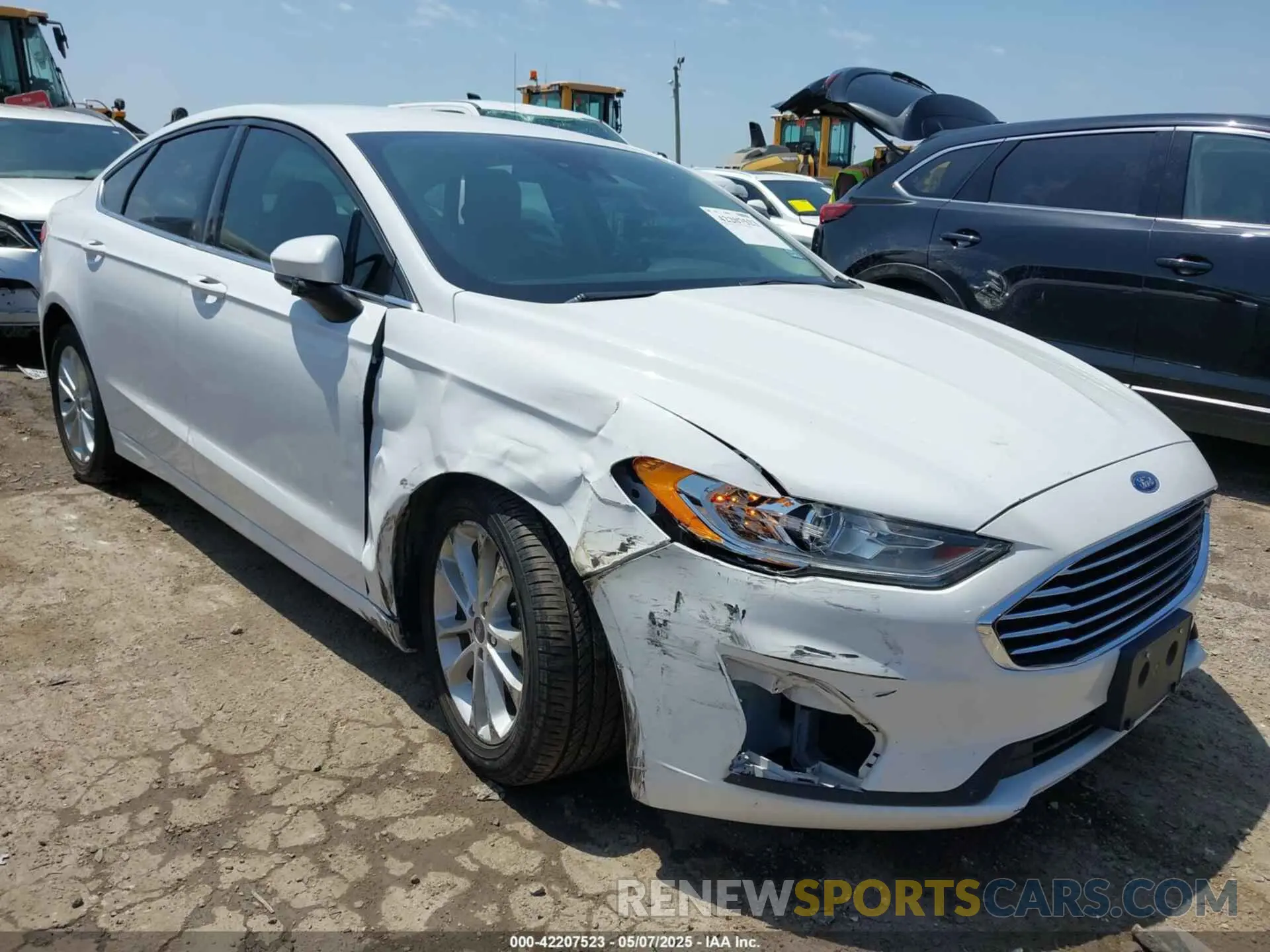 1 fotografías del automóvil dañado 3FA6P0HD4LR232009 FORD FUSION 2020