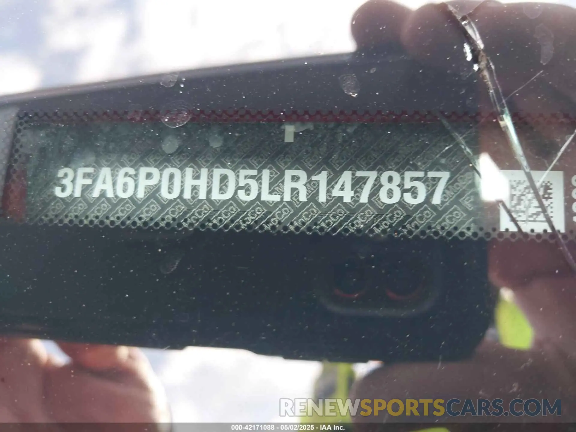 9 fotografías del automóvil dañado 3FA6P0HD5LR147857 FORD FUSION 2020