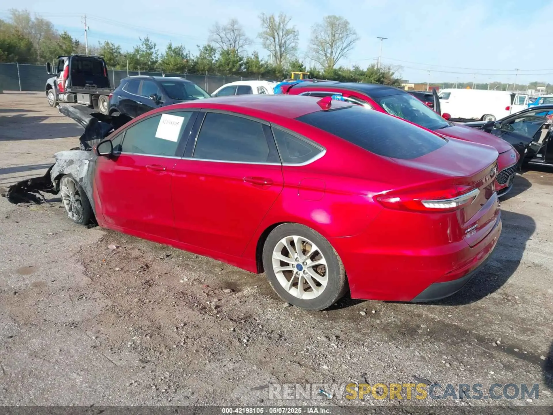 3 fotografías del automóvil dañado 3FA6P0HD5LR229457 FORD FUSION 2020