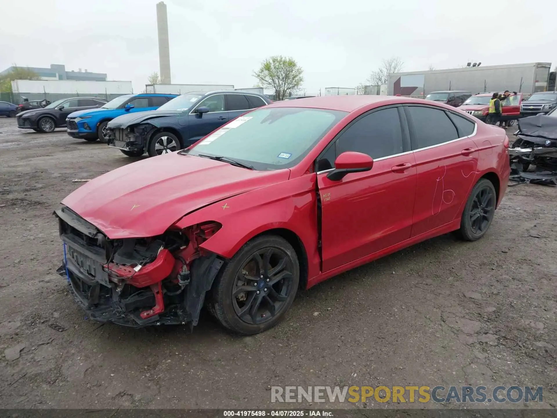 2 fotografías del automóvil dañado 3FA6P0HD5LR229703 FORD FUSION 2020