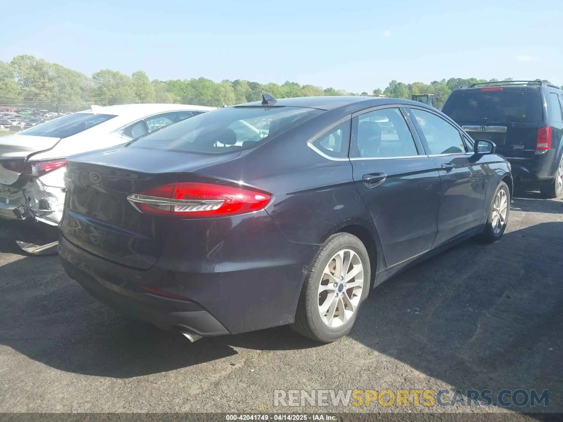 4 fotografías del automóvil dañado 3FA6P0HD5LR250275 FORD FUSION 2020