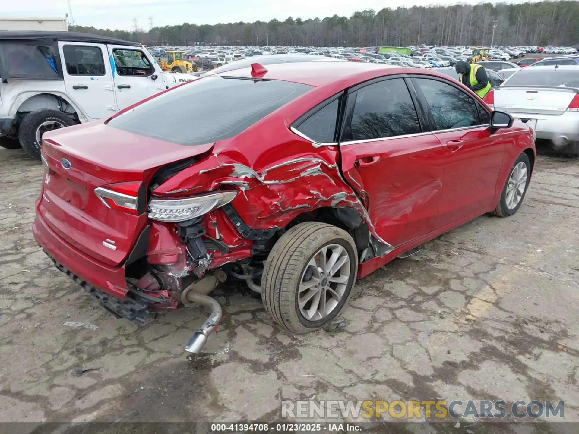 4 fotografías del automóvil dañado 3FA6P0HD5LR252186 FORD FUSION 2020