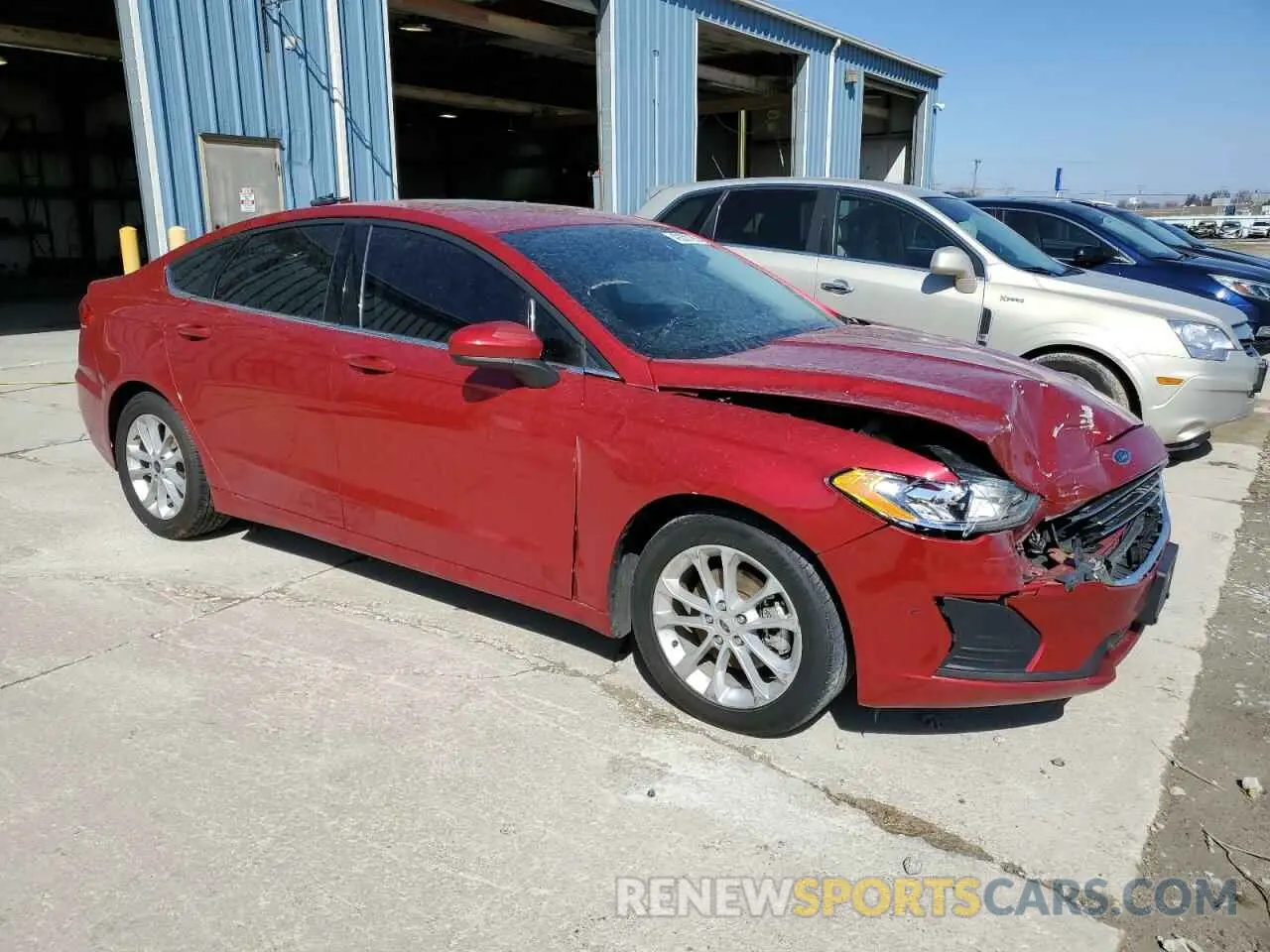 4 fotografías del automóvil dañado 3FA6P0HD6LR162173 FORD FUSION 2020