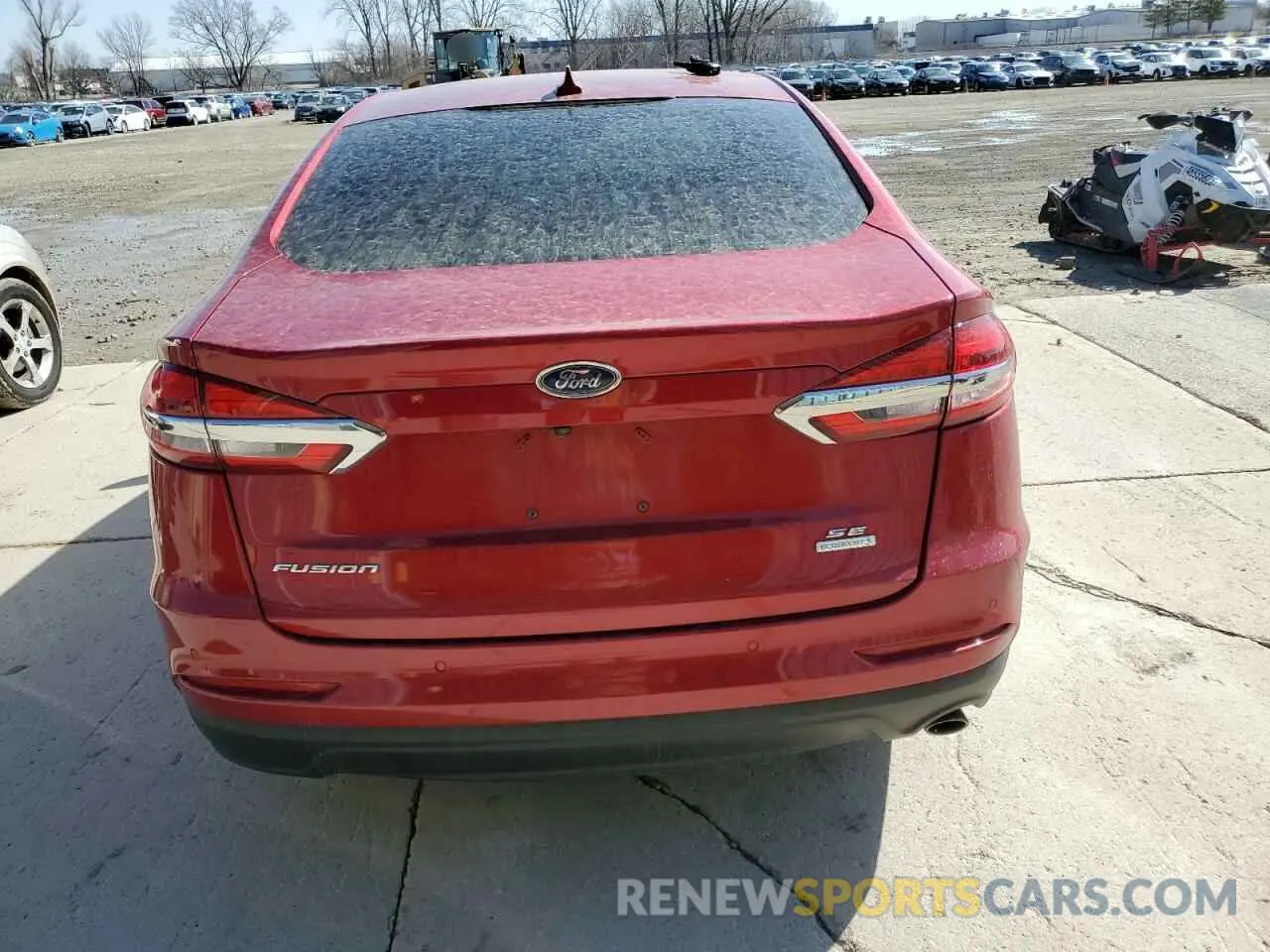 6 fotografías del automóvil dañado 3FA6P0HD6LR162173 FORD FUSION 2020