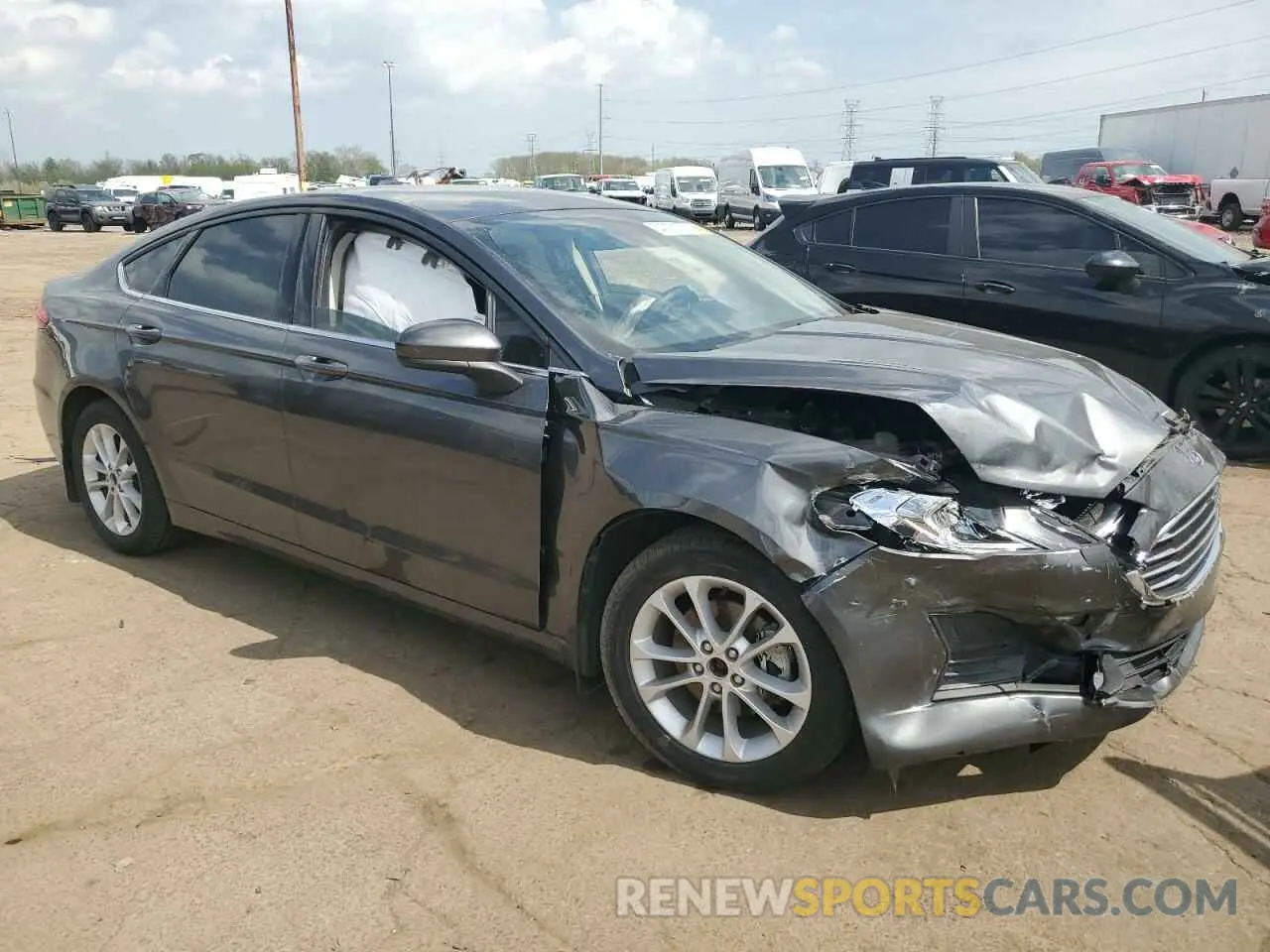 4 fotografías del automóvil dañado 3FA6P0HD8LR124590 FORD FUSION 2020