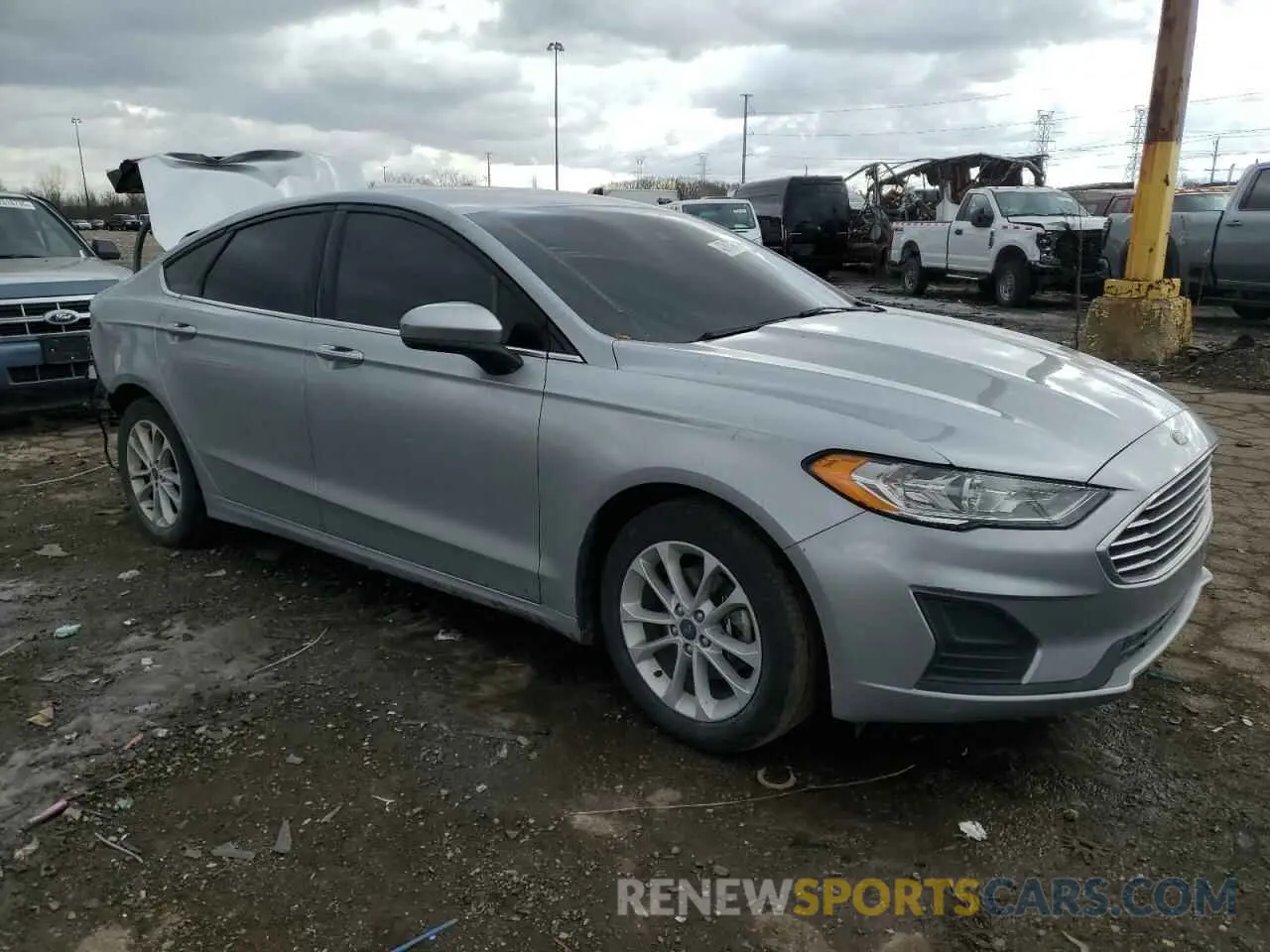 4 fotografías del automóvil dañado 3FA6P0HD8LR125402 FORD FUSION 2020