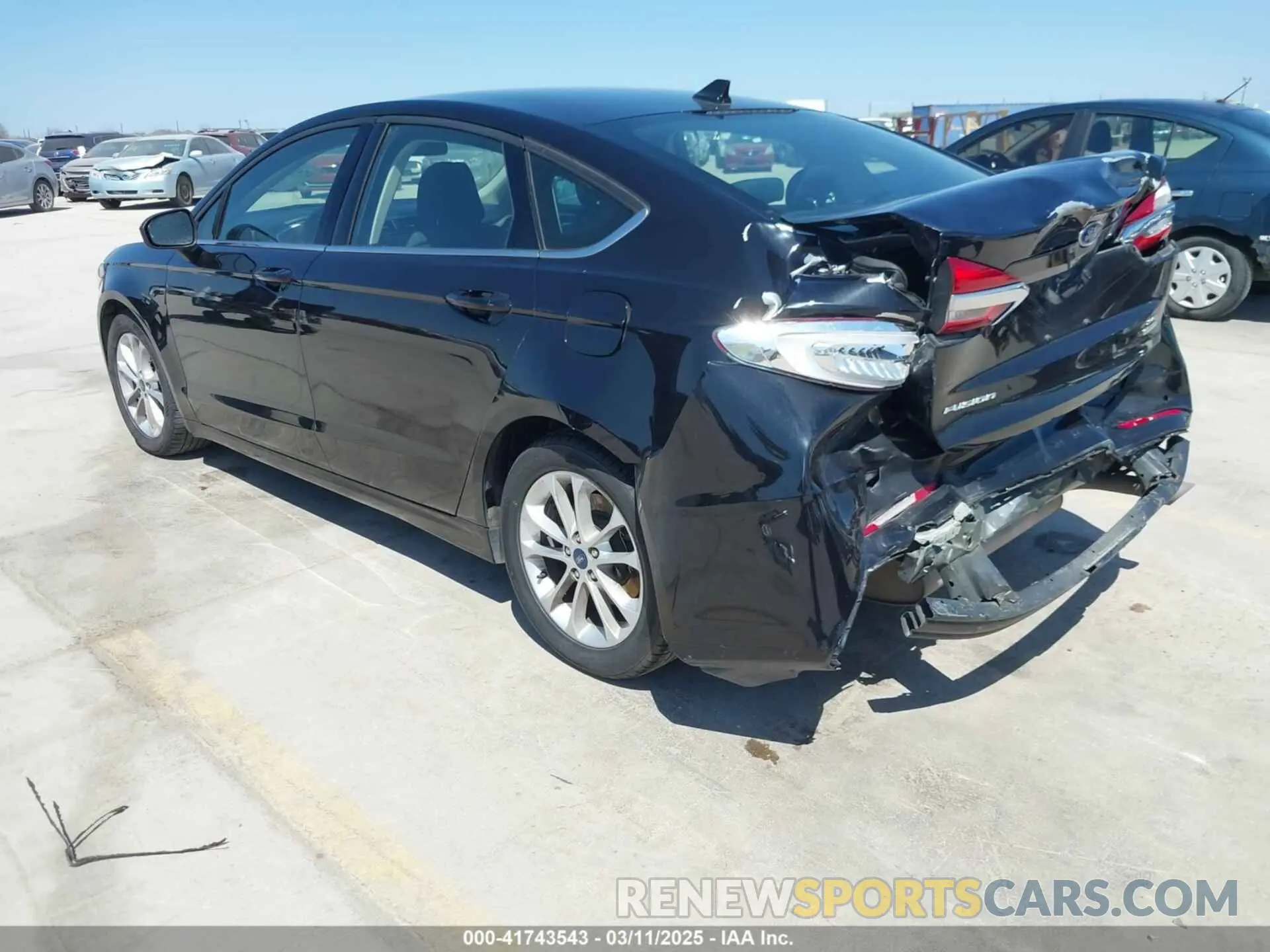 3 fotografías del automóvil dañado 3FA6P0HD9LR142841 FORD FUSION 2020
