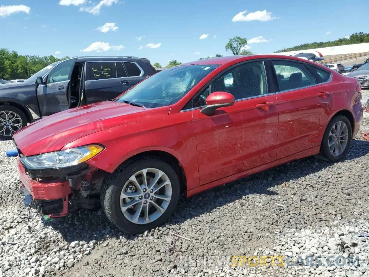 1 fotografías del automóvil dañado 3FA6P0HD9LR190100 FORD FUSION 2020