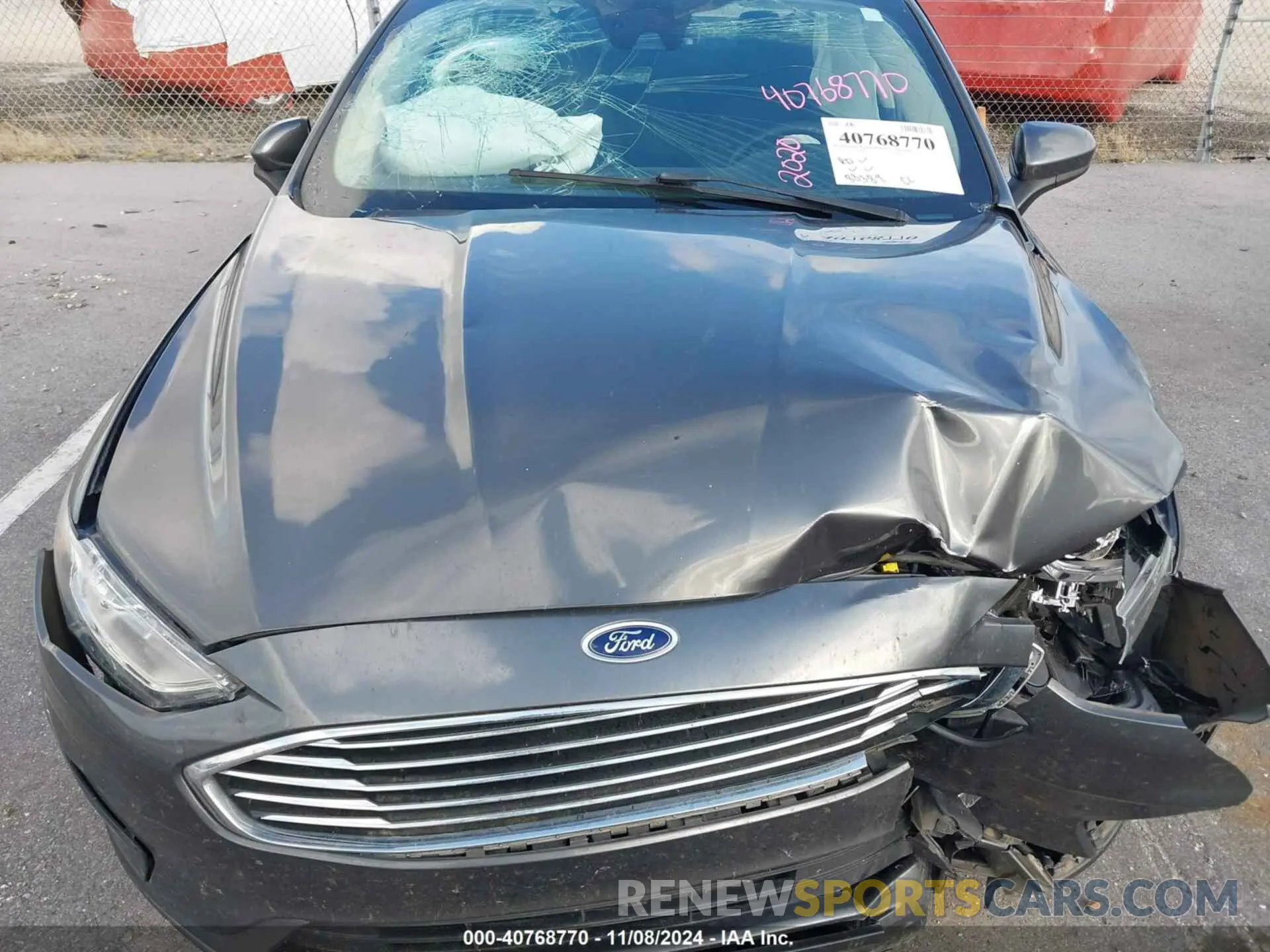 10 fotografías del automóvil dañado 3FA6P0HD9LR235200 FORD FUSION 2020