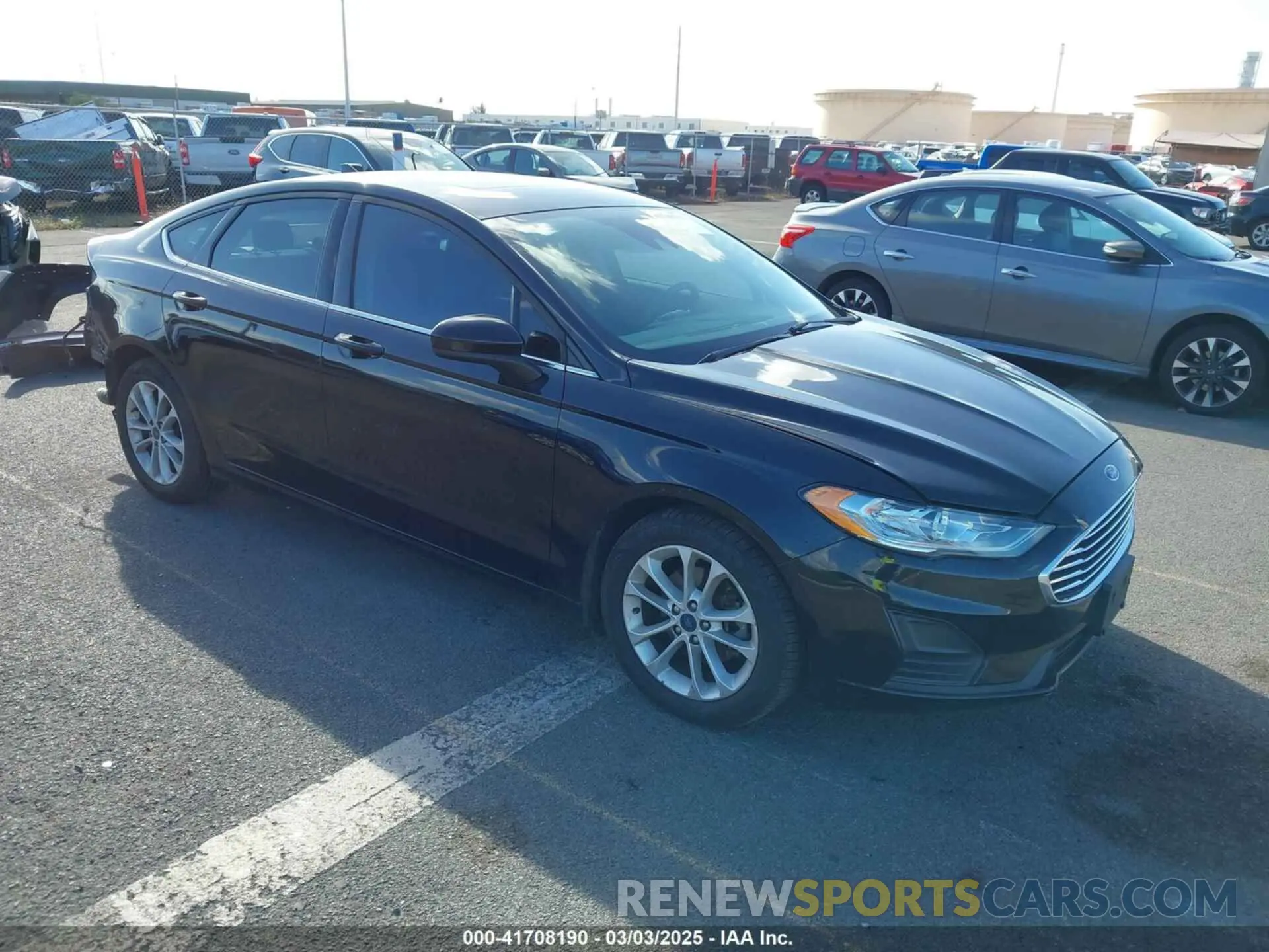 1 fotografías del automóvil dañado 3FA6P0HDXLR171801 FORD FUSION 2020