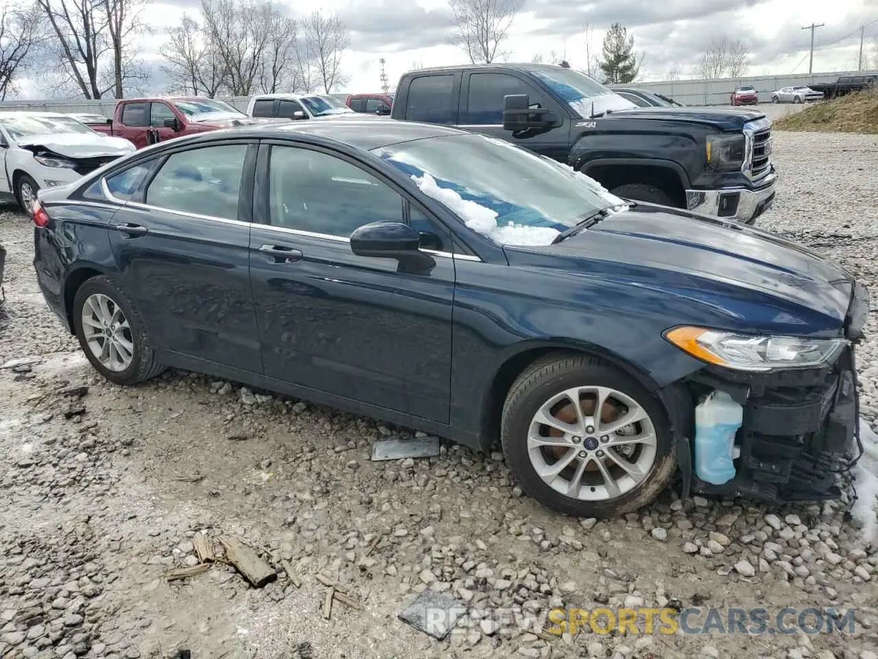 4 fotografías del automóvil dañado 3FA6P0HDXLR226389 FORD FUSION 2020