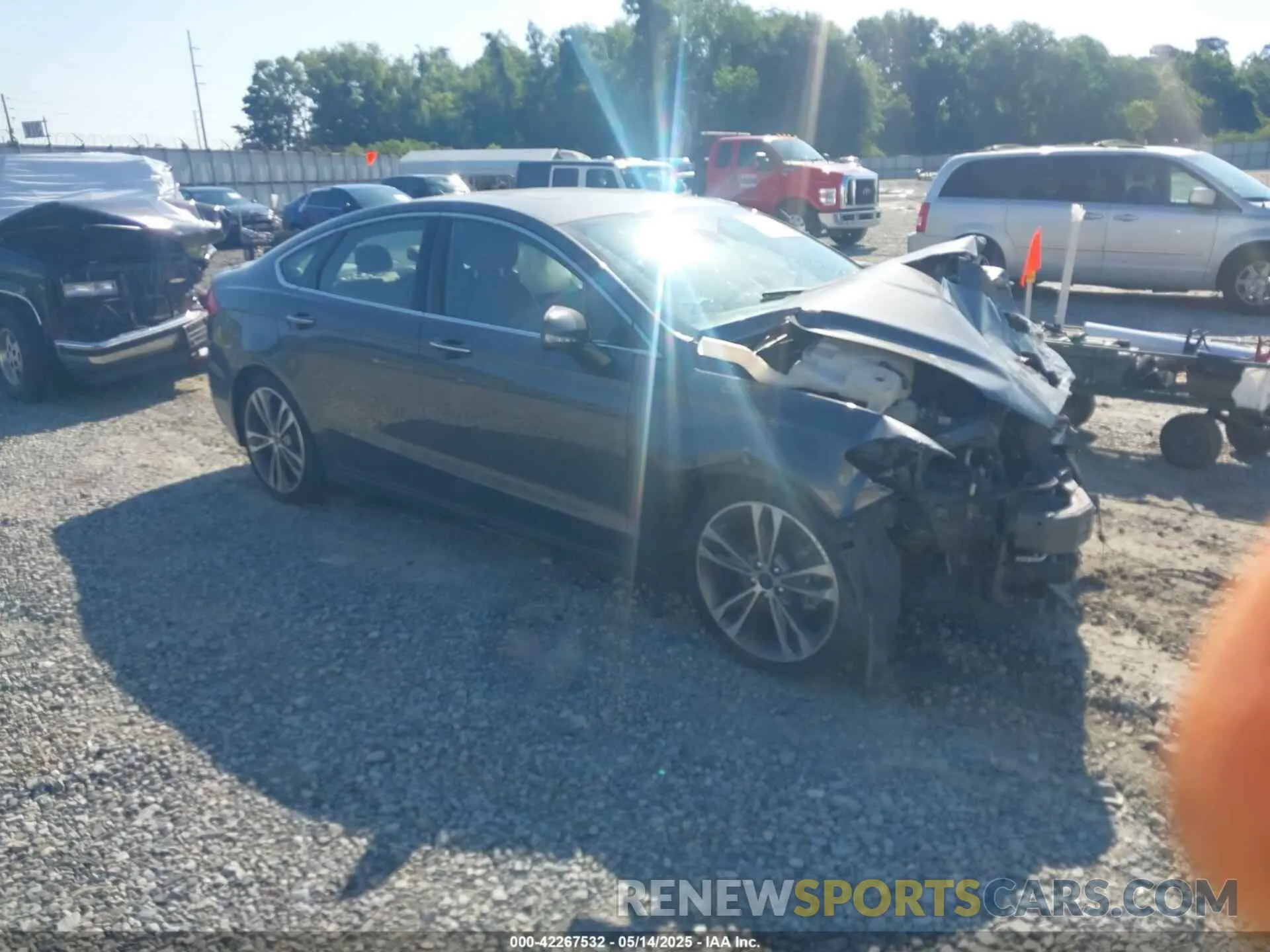1 fotografías del automóvil dañado 3FA6P0K91LR175109 FORD FUSION 2020