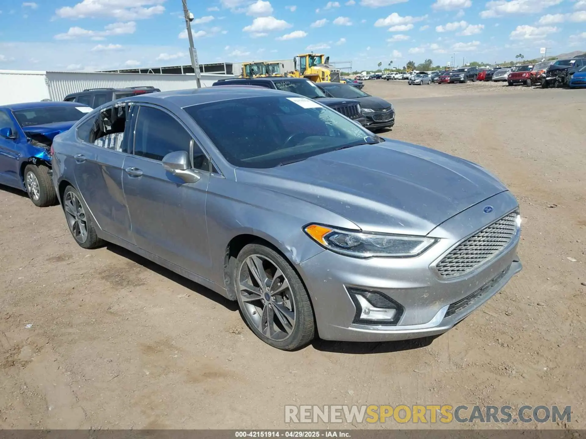 1 fotografías del automóvil dañado 3FA6P0K92LR118367 FORD FUSION 2020