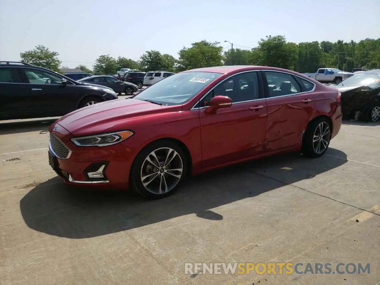 1 fotografías del automóvil dañado 3FA6P0K92LR164040 FORD FUSION 2020