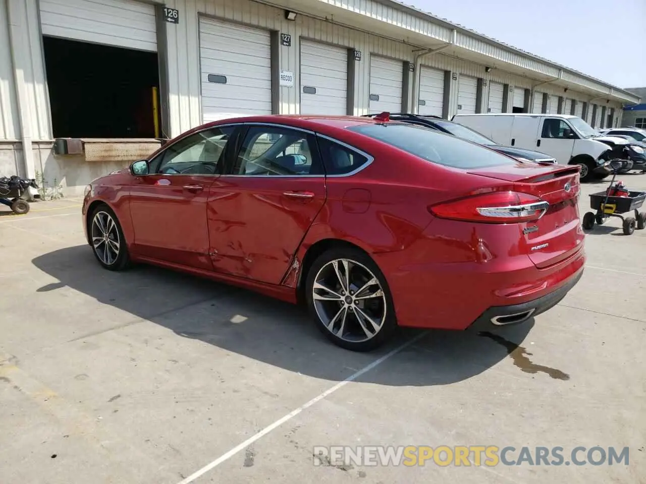 2 fotografías del automóvil dañado 3FA6P0K92LR164040 FORD FUSION 2020