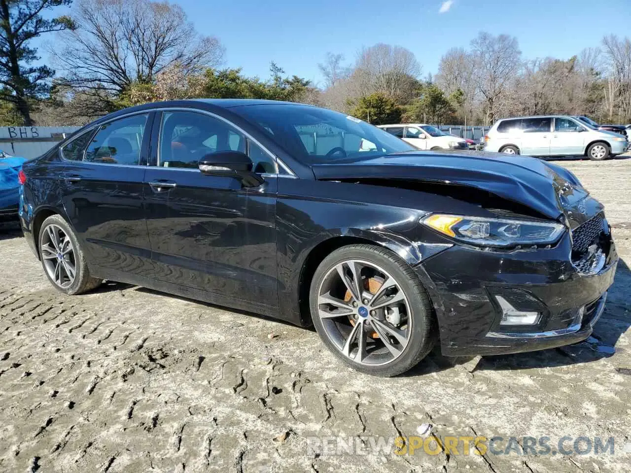 4 fotografías del automóvil dañado 3FA6P0K99LR151592 FORD FUSION 2020