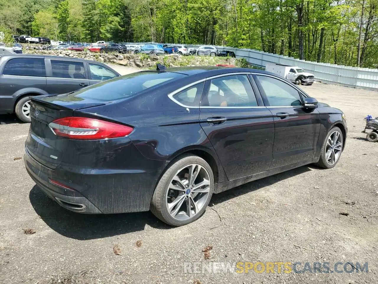 3 fotografías del automóvil dañado 3FA6P0K99LR174256 FORD FUSION 2020