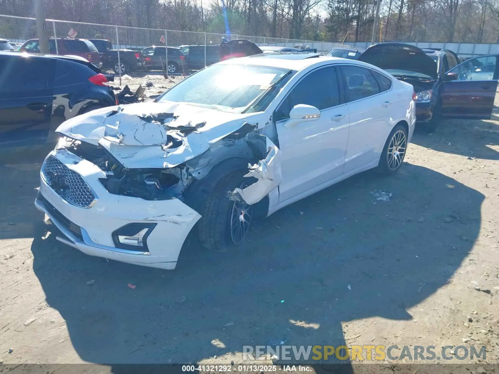 2 fotografías del automóvil dañado 3FA6P0K9XLR131657 FORD FUSION 2020