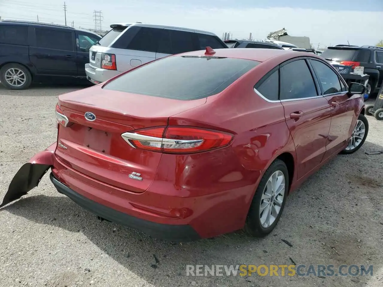 3 fotografías del automóvil dañado 3FA6P0LU2LR219735 FORD FUSION 2020