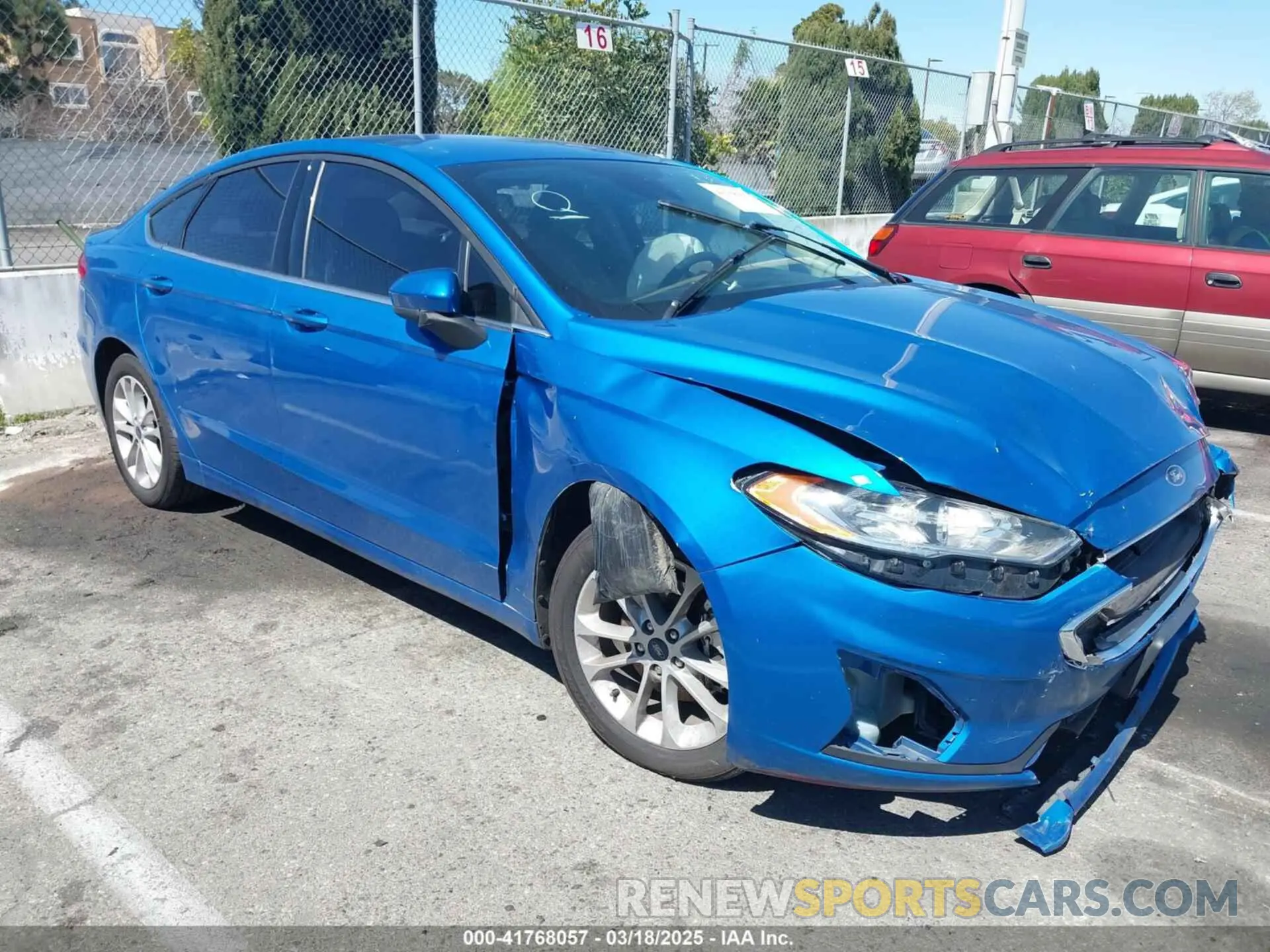 1 fotografías del automóvil dañado 3FA6P0LU3LR215130 FORD FUSION 2020