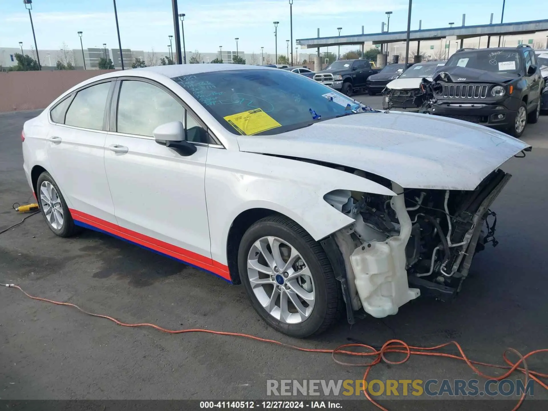 1 fotografías del automóvil dañado 3FA6P0LU3LR242375 FORD FUSION 2020