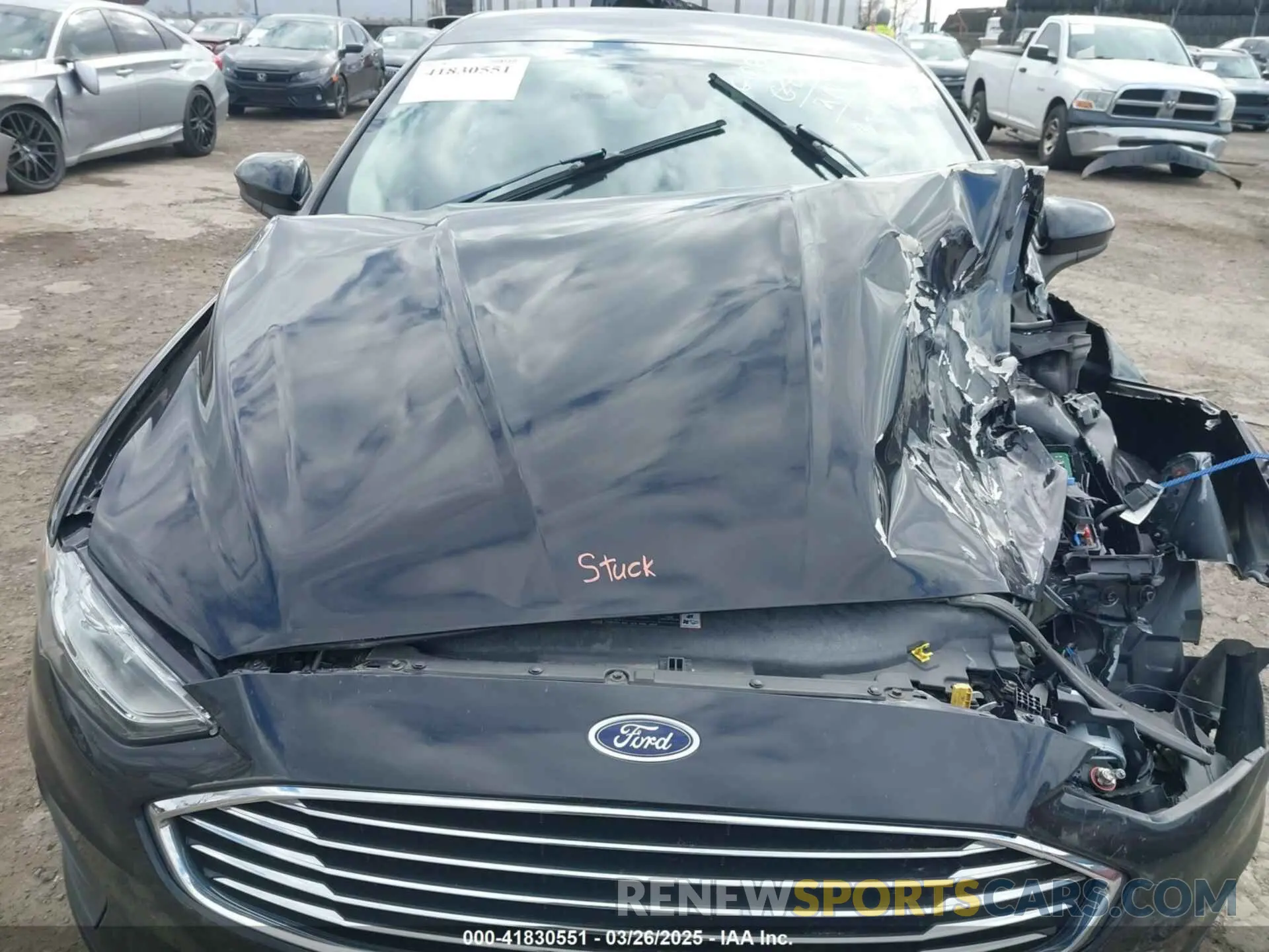 10 fotografías del automóvil dañado 3FA6P0LU4LR140390 FORD FUSION 2020